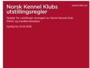 Utstillingsregler - hva inneholder de og hvor finner jeg de?   Oppdaterte pr. 01.01.2016