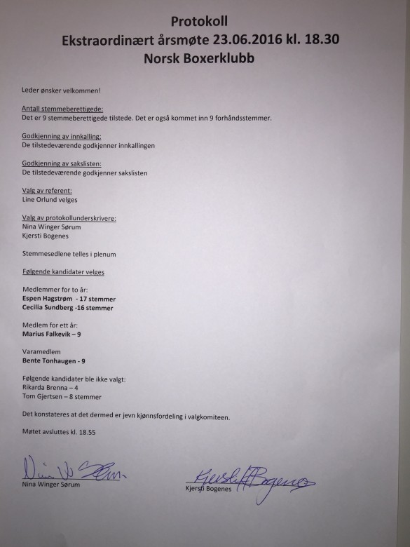 Ekstraordinært årsmøte 230616 protokoll
