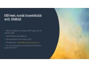 MH-test helg 23-24 oktober 2021 arr NBK avd Østfold