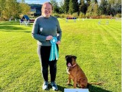 Mo i Rana 18.09.2022 - Odette av Boxerhuset - Rallylydighet kl 3. - 1.premie 1.vinner 200 poeng Gullmerket, og opprykk/napp1
